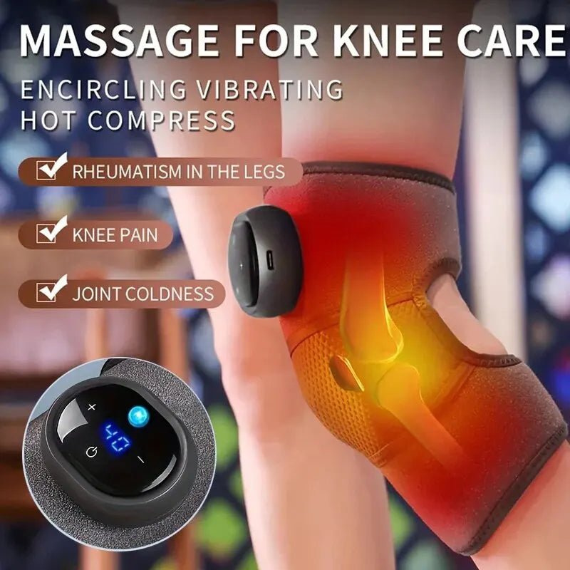 ThermaFlex : active reliever knee brace rheumatoid arthritis treatment with Heating and massager built in. PainFixit