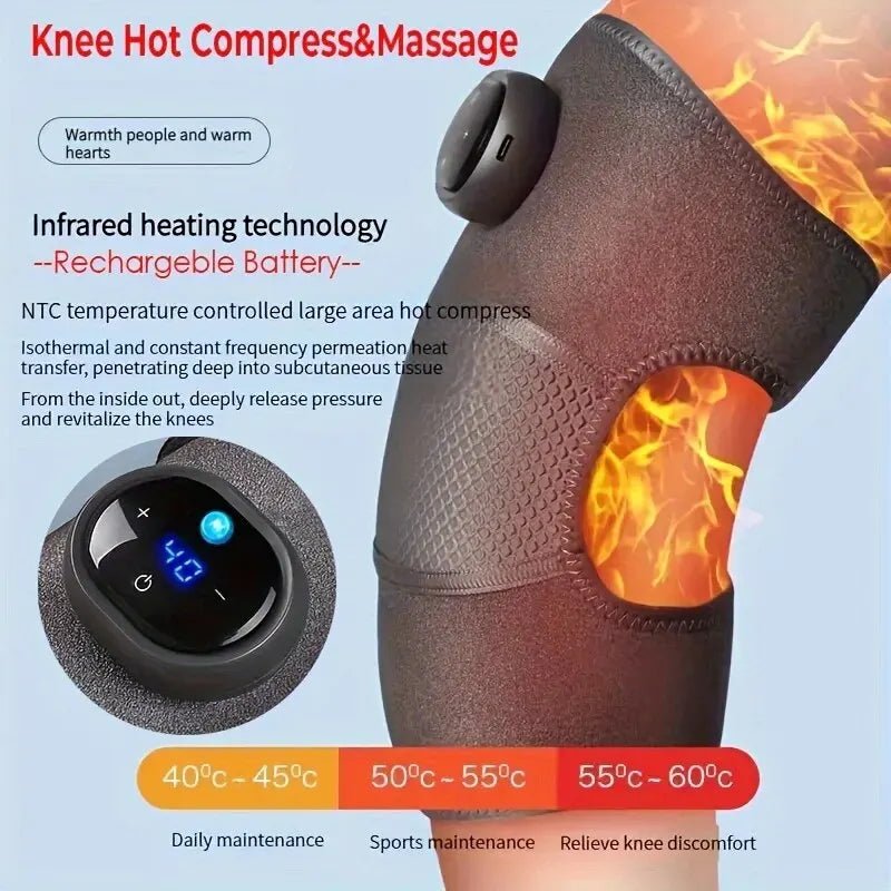 ThermaFlex : active reliever knee brace rheumatoid arthritis treatment with Heating and massager built in. PainFixit